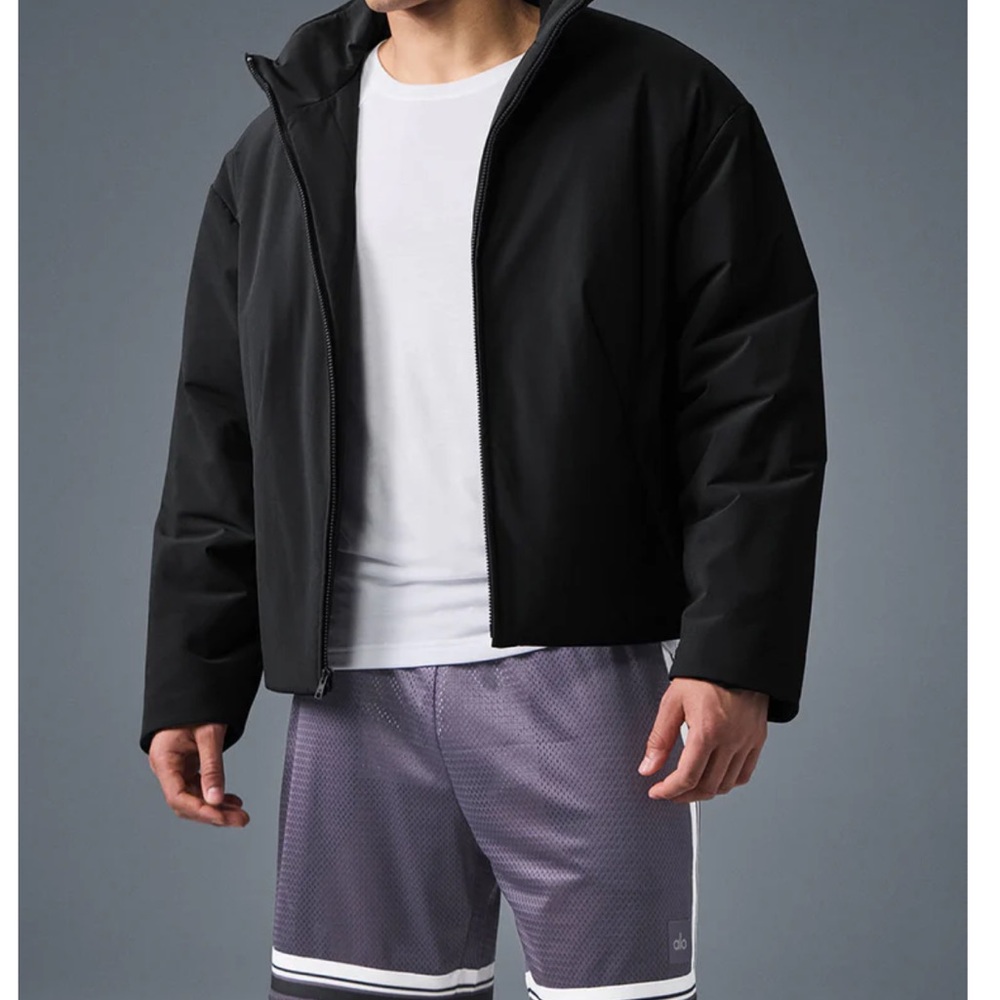 ALO Yoga Men’s Black Stretch Woven Notable Jacket